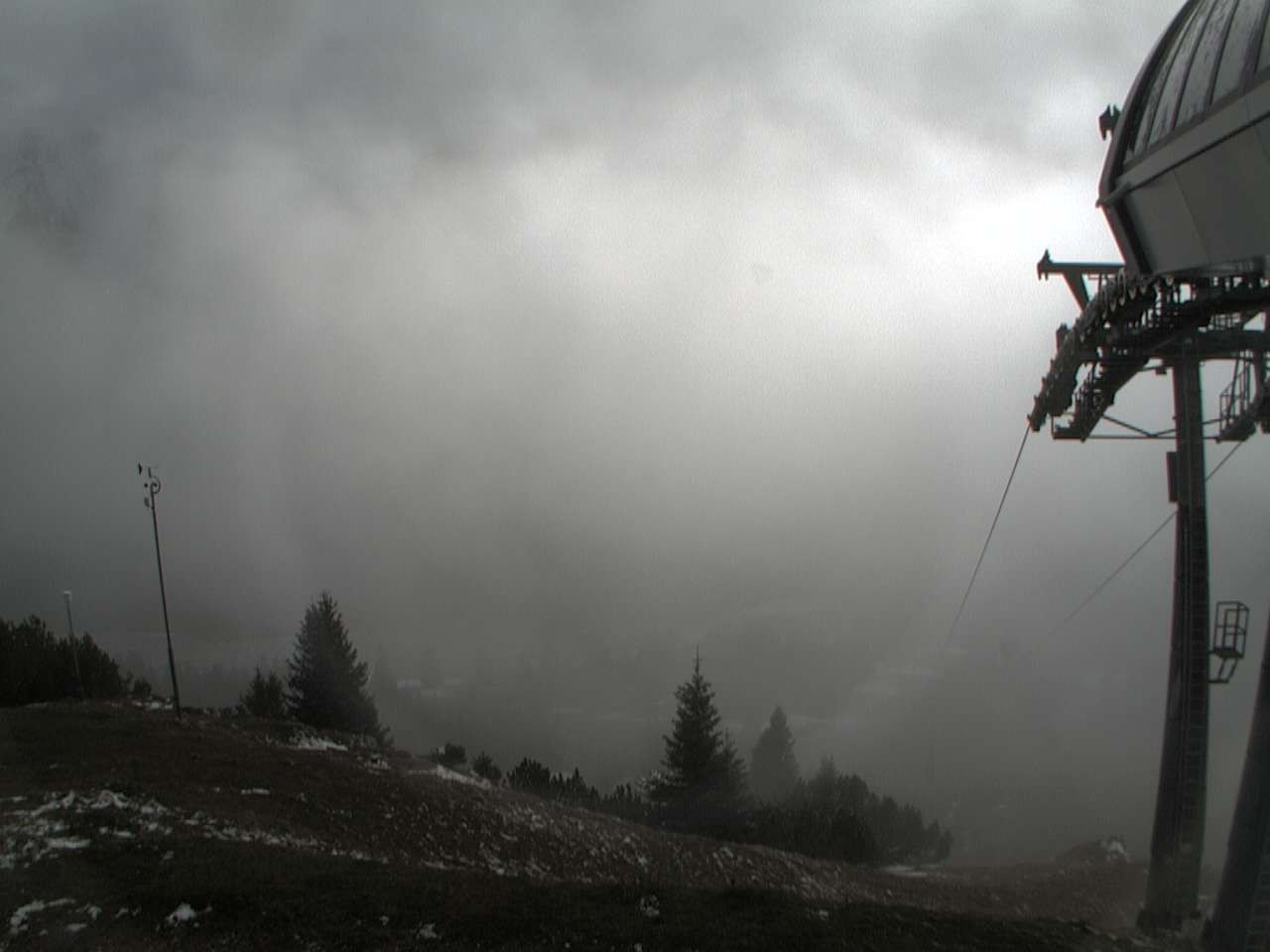 Archiv Foto Webcam Bergstation Sesselbahn Gaistal, Ehrwalder Alm