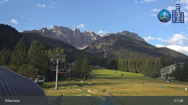 Archiv Foto Webcam Biberwier in der Zugspitz Arena