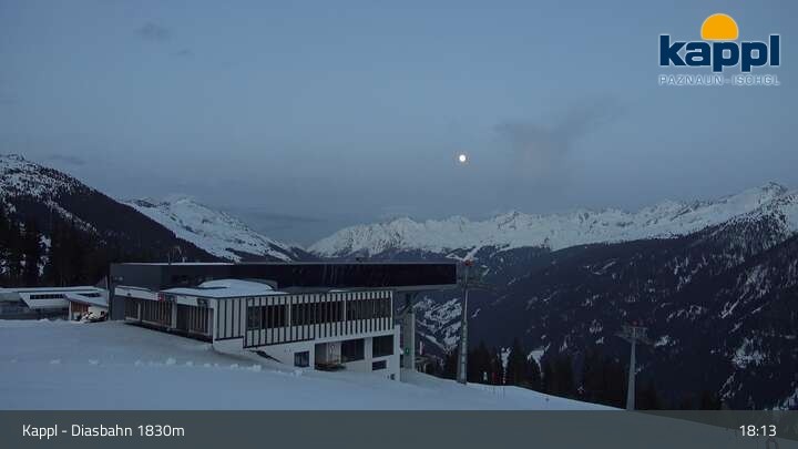 Archiv Foto Webcam DIAS-Bahn in Kappl