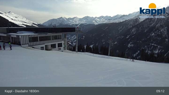 Archiv Foto Webcam DIAS-Bahn in Kappl