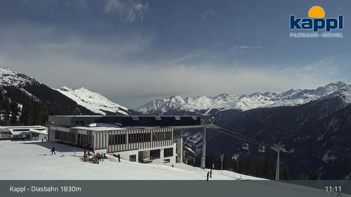 Archiv Foto Webcam DIAS-Bahn in Kappl