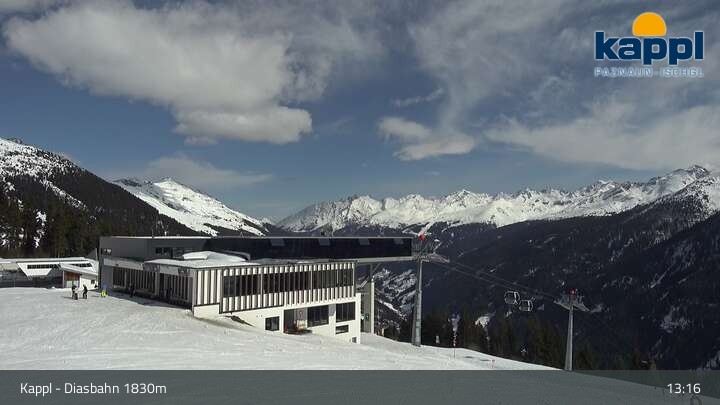 Archiv Foto Webcam DIAS-Bahn in Kappl