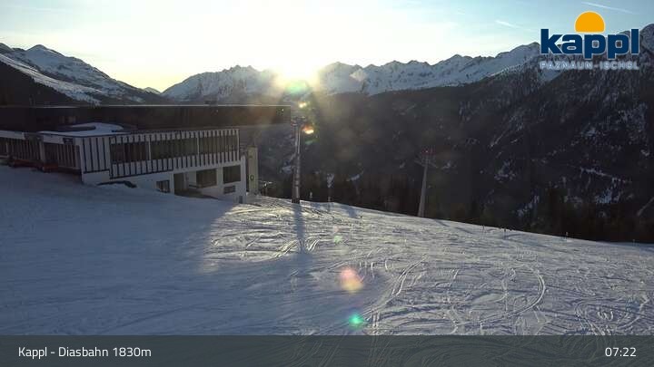 Archiv Foto Webcam DIAS-Bahn in Kappl