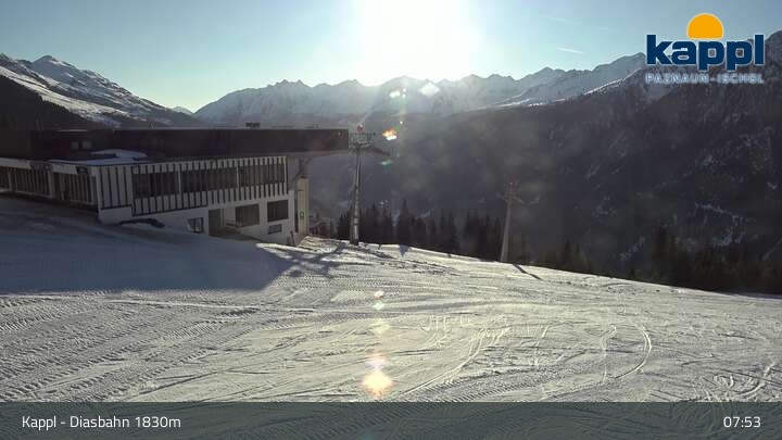 Archiv Foto Webcam DIAS-Bahn in Kappl