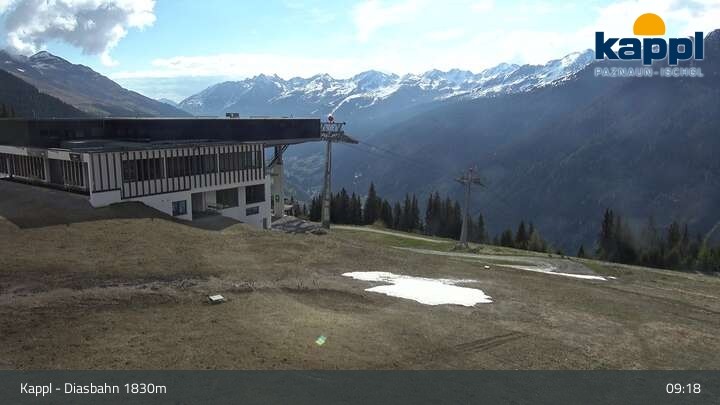 Archiv Foto Webcam DIAS-Bahn in Kappl