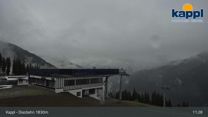 Archiv Foto Webcam DIAS-Bahn in Kappl