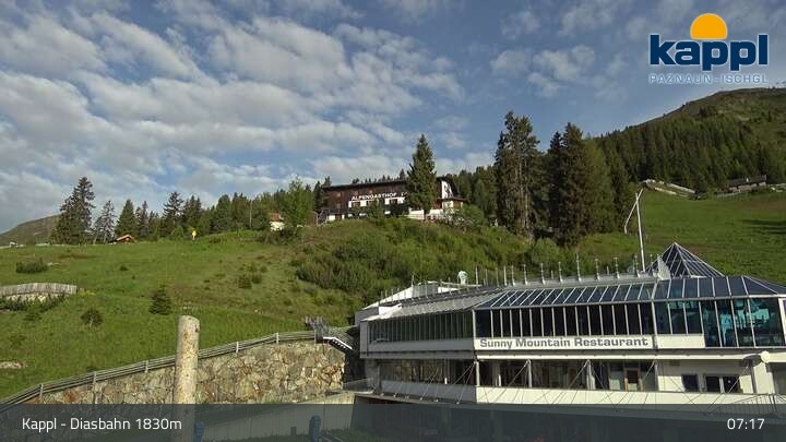 Archived image Webcam DIAS-Bahn Top Station, Kappl