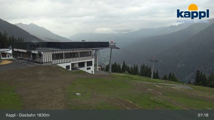 Archiv Foto Webcam DIAS-Bahn in Kappl