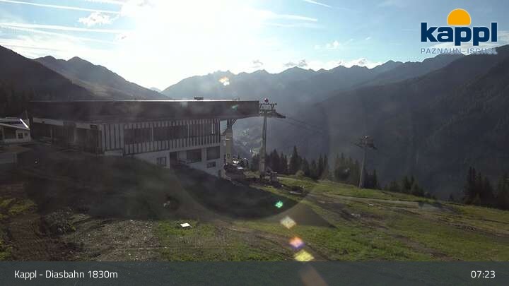 Archiv Foto Webcam DIAS-Bahn in Kappl