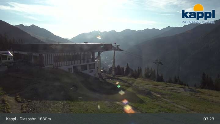 Archiv Foto Webcam DIAS-Bahn in Kappl
