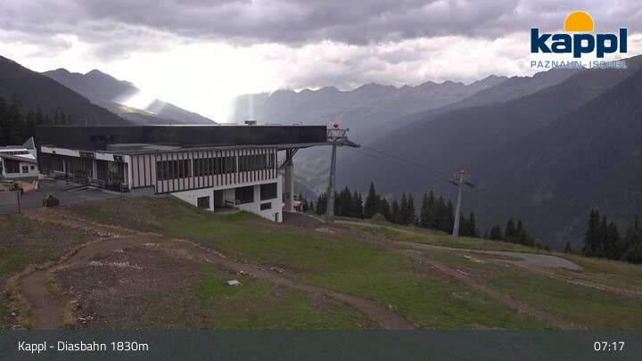 Archiv Foto Webcam DIAS-Bahn in Kappl