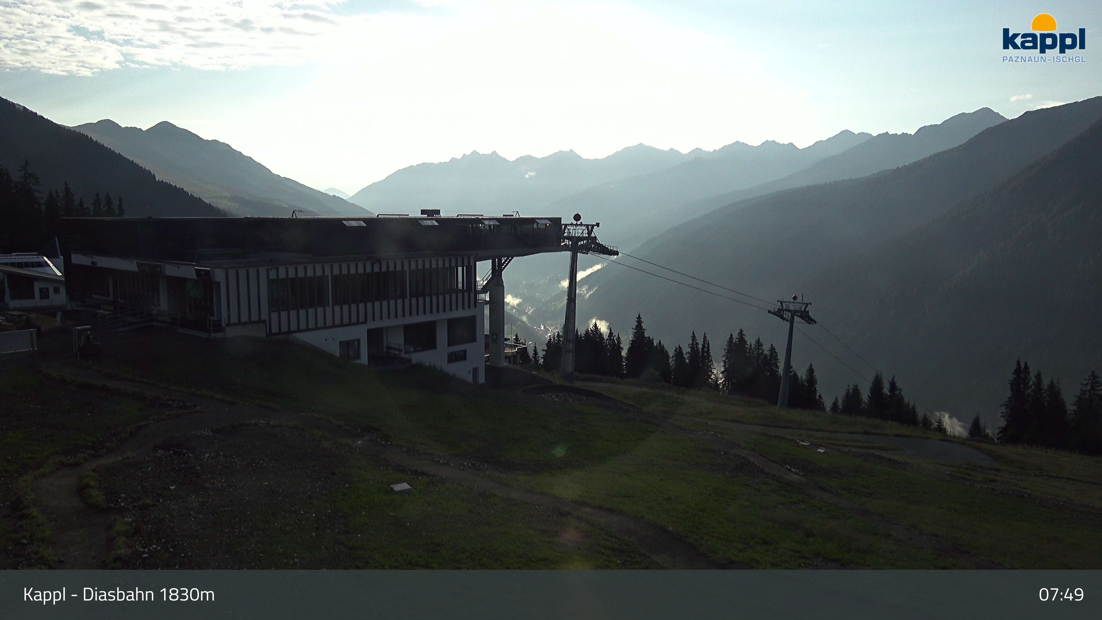 Archiv Foto Webcam DIAS-Bahn in Kappl