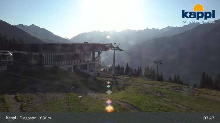Archiv Foto Webcam DIAS-Bahn in Kappl