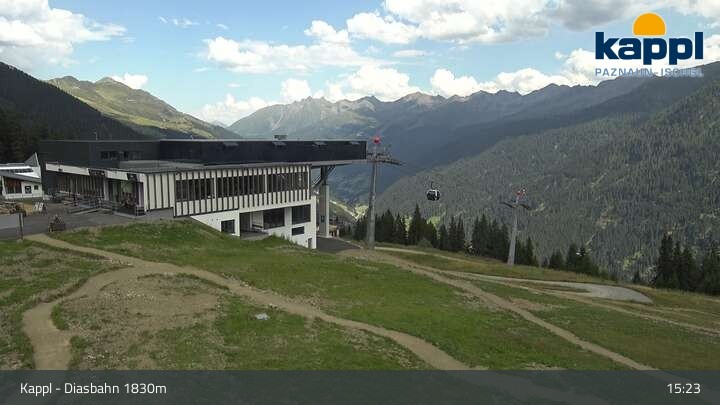 Archiv Foto Webcam DIAS-Bahn in Kappl