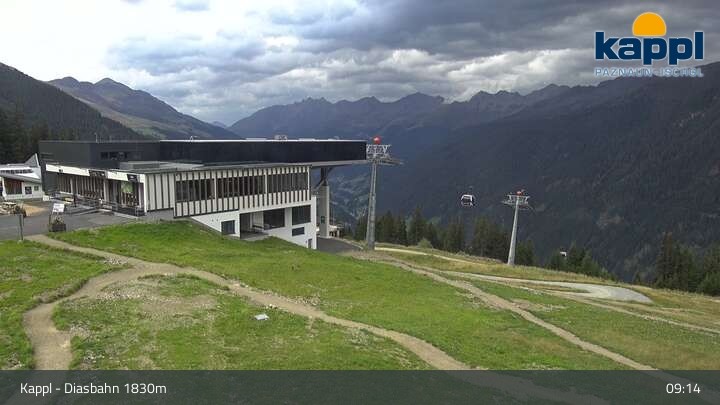 Archived image Webcam DIAS-Bahn Top Station, Kappl
