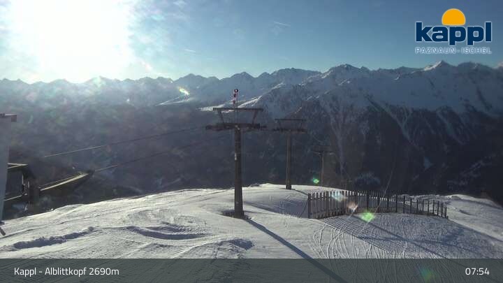 Archiv Foto Webcam Alblittkopfbahn - Kappl