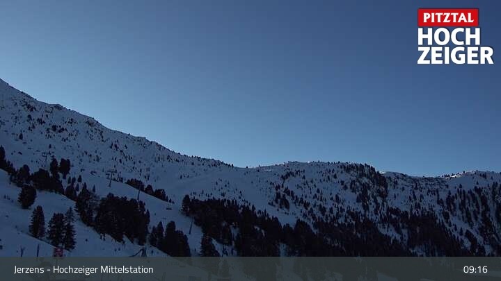 Archiv Foto Webcam Jerzens - Hochzeiger Mittelstation