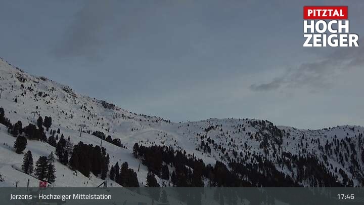 Archiv Foto Webcam Jerzens - Hochzeiger Mittelstation