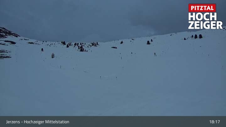 Archived image Webcam Jerzens - Hochzeiger Mittelstation