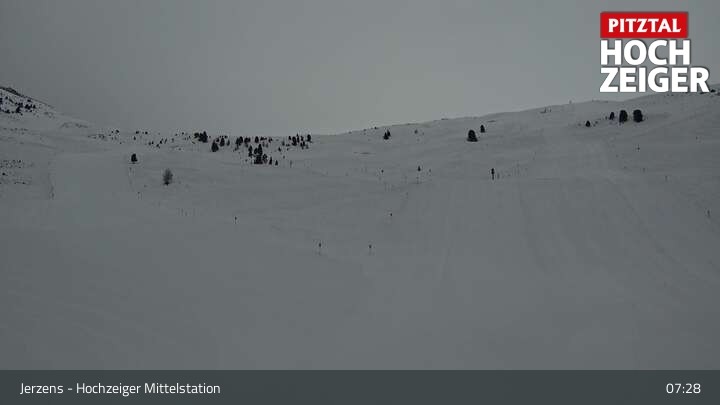 Archiv Foto Webcam Jerzens - Hochzeiger Mittelstation