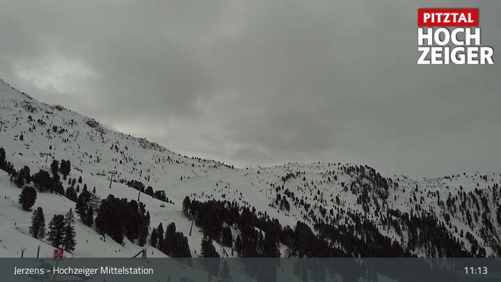 Archiv Foto Webcam Jerzens - Hochzeiger Mittelstation