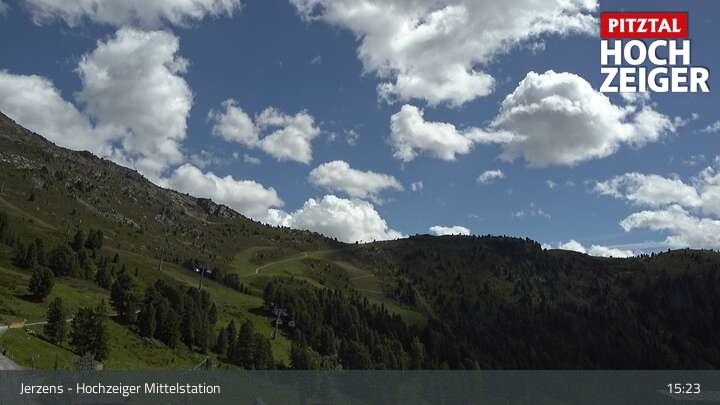 Archiv Foto Webcam Jerzens - Hochzeiger Mittelstation