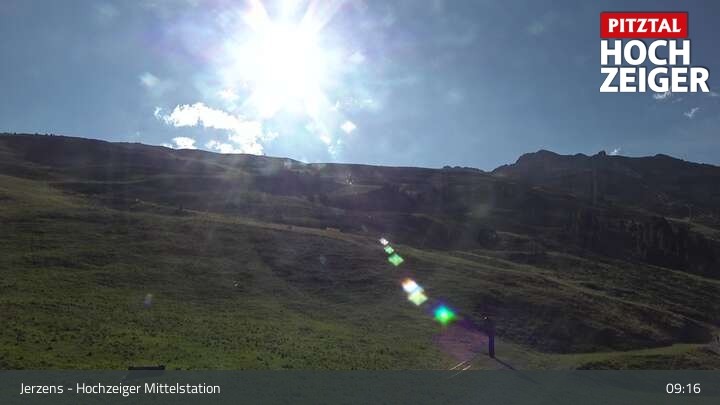 Archiv Foto Webcam Jerzens - Hochzeiger Mittelstation