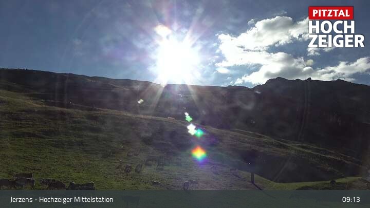 Archiv Foto Webcam Jerzens - Hochzeiger Mittelstation