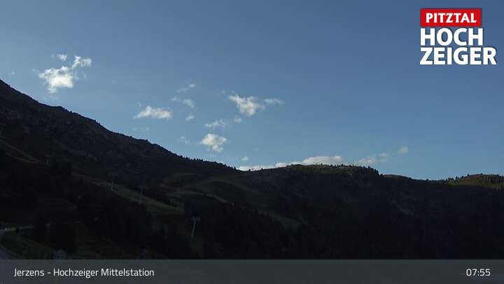 Archiv Foto Webcam Jerzens - Hochzeiger Mittelstation