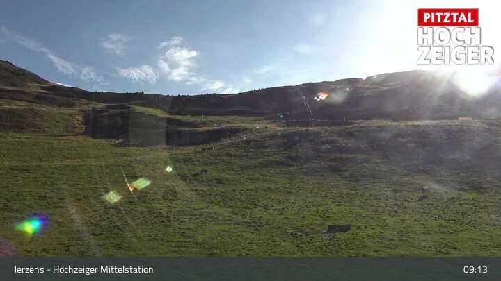 Archiv Foto Webcam Jerzens - Hochzeiger Mittelstation