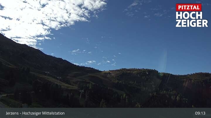 Archiv Foto Webcam Jerzens - Hochzeiger Mittelstation