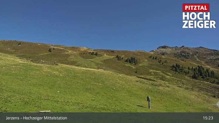 Archiv Foto Webcam Jerzens - Hochzeiger Mittelstation