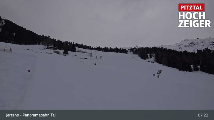 Archiv Foto Webcam Jerzens - Zirbenbahn Bergstation