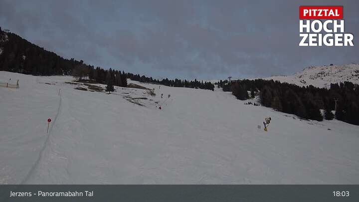 Archiv Foto Webcam Jerzens - Zirbenbahn Bergstation