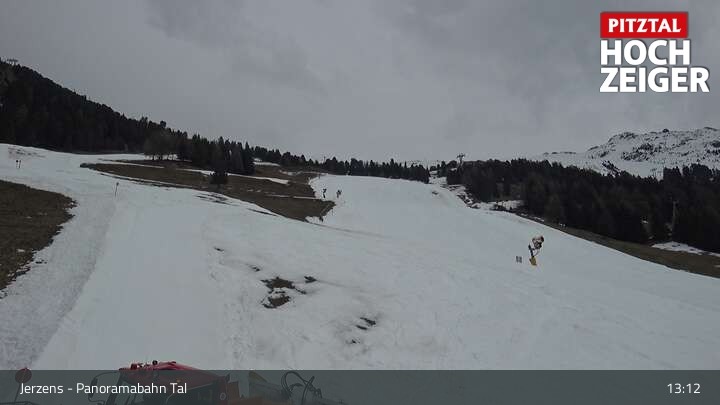 Archiv Foto Webcam Jerzens - Zirbenbahn Bergstation