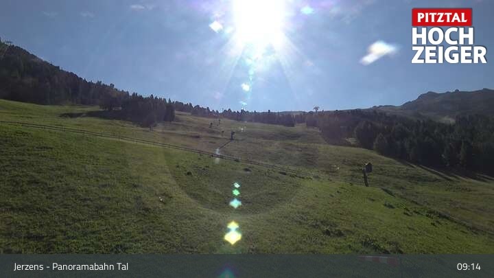 Archiv Foto Webcam Jerzens - Zirbenbahn Bergstation