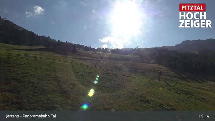 Archiv Foto Webcam Jerzens - Zirbenbahn Bergstation