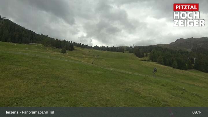Archiv Foto Webcam Jerzens - Zirbenbahn Bergstation