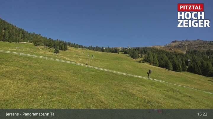 Archiv Foto Webcam Jerzens - Zirbenbahn Bergstation