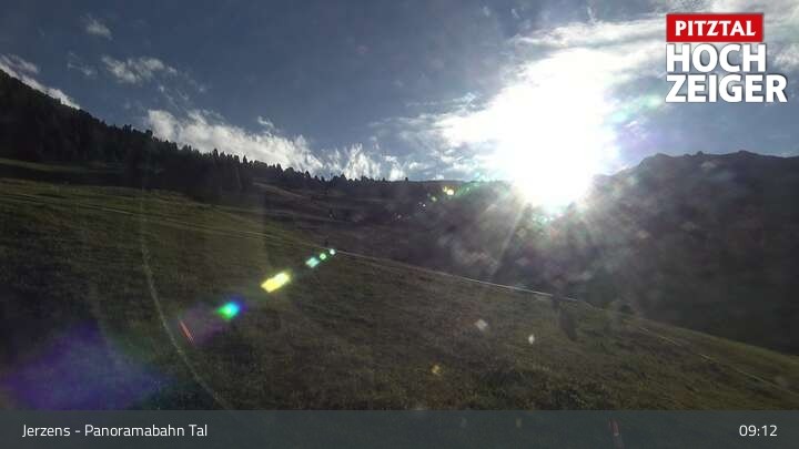 Archiv Foto Webcam Jerzens - Zirbenbahn Bergstation
