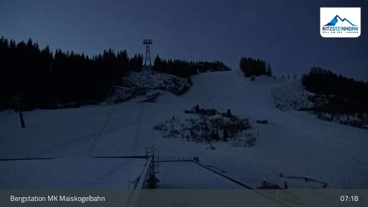 Archiv Foto Webcam Kaprun: Blick von der Bergstation Maiskogelbahn