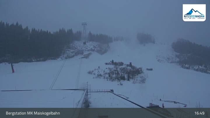 Archiv Foto Webcam Kaprun: Blick von der Bergstation Maiskogelbahn