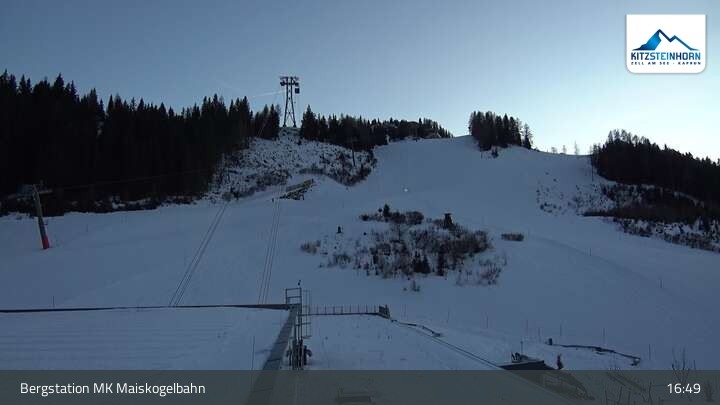 Archiv Foto Webcam Kaprun: Blick von der Bergstation Maiskogelbahn