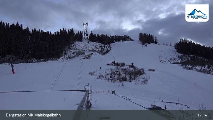 Archiv Foto Webcam Kaprun: Blick von der Bergstation Maiskogelbahn