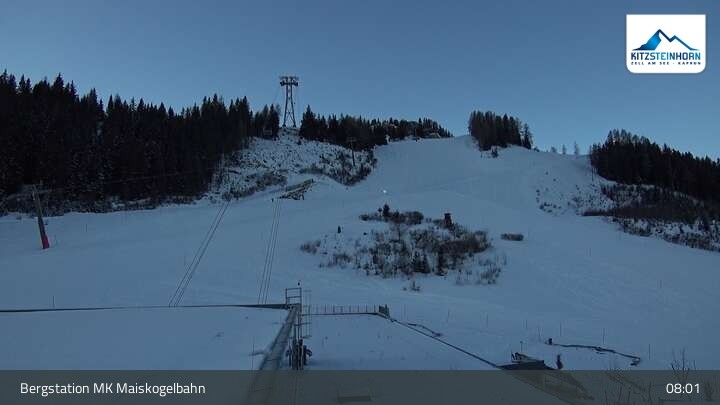 Archiv Foto Webcam Kaprun: Blick von der Bergstation Maiskogelbahn