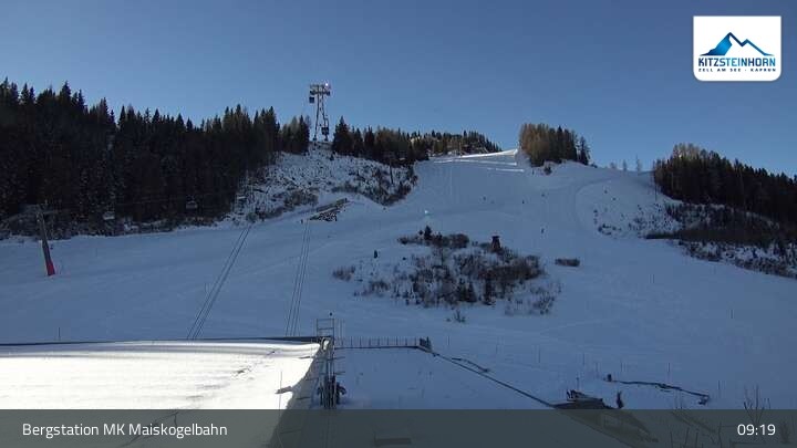 Archiv Foto Webcam Kaprun: Blick von der Bergstation Maiskogelbahn