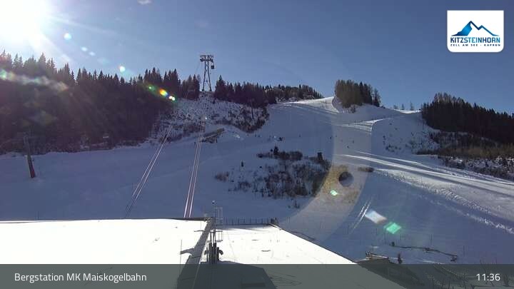 Archiv Foto Webcam Kaprun: Blick von der Bergstation Maiskogelbahn