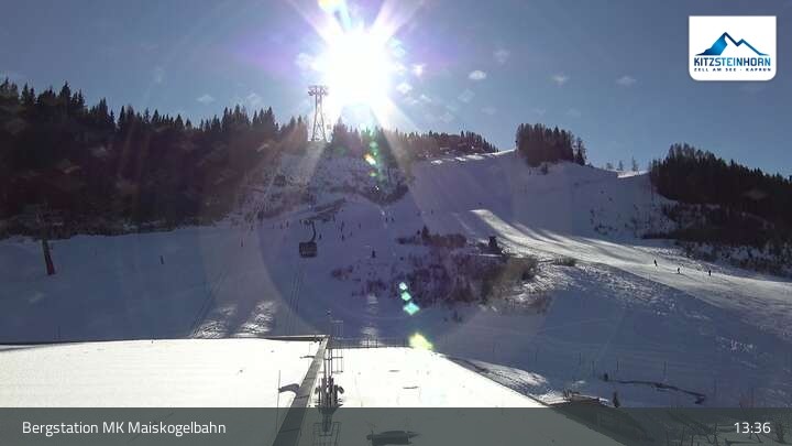 Archiv Foto Webcam Kaprun: Blick von der Bergstation Maiskogelbahn