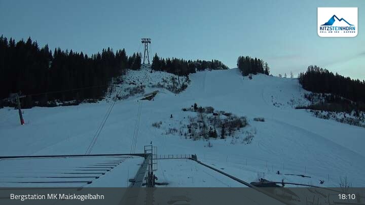 Archiv Foto Webcam Kaprun: Blick von der Bergstation Maiskogelbahn