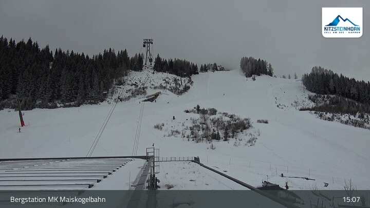 Archiv Foto Webcam Kaprun: Blick von der Bergstation Maiskogelbahn